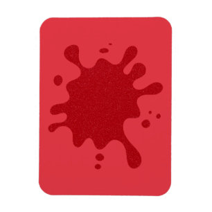 Customisable Red-on-Red Magnet – Bold Splash