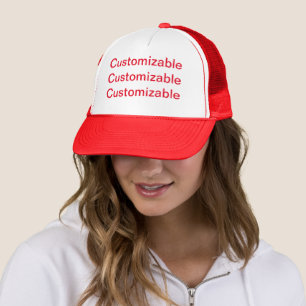 Customisable Red Trucker Hat