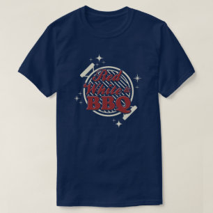 Customisable Red White & BBQ Family Reunion Back T-Shirt