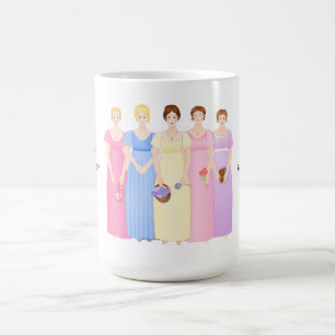 Customisable Regency Era Sisters Coffee Mug