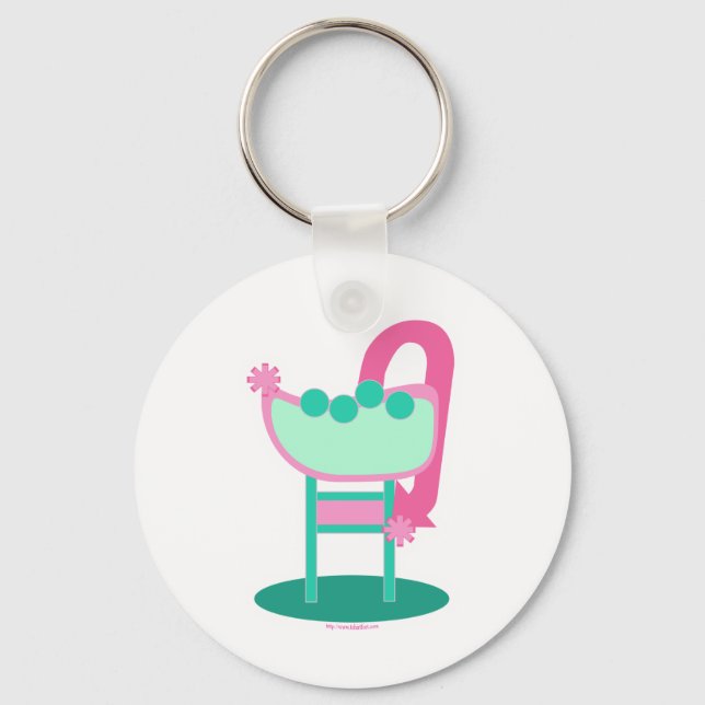 Customisable Retro 50's Sign Key Ring (Front)