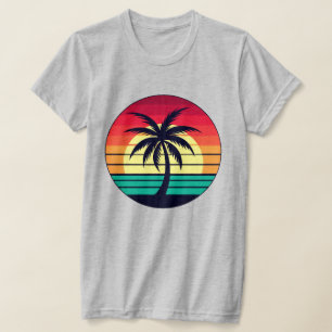 Customisable retro bold tropical image T-Shirt