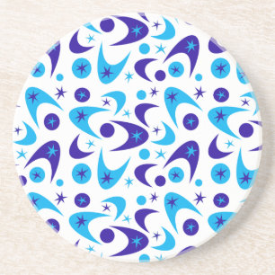 Customisable Retro Boomerangs Coaster