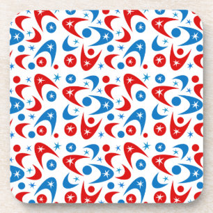 Customisable Retro Boomerangs Coaster
