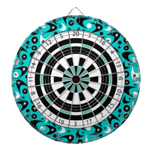 Customisable Retro Boomerangs Dartboard