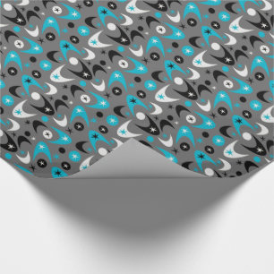 Customisable Retro Boomerangs Wrapping Paper