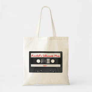 Customisable Retro Cassette Tape Tote Bag