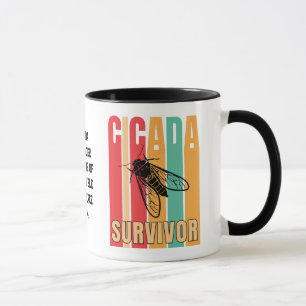 Customisable Retro CICADA SURVIVOR Souvenir Mug