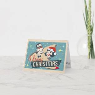 Customisable Retro Couple Merry Christmas Holiday