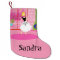 Customisable Retro In the Pink Christmas Stocking
