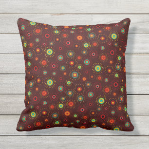 Customisable Retro Mod Starbursts Outdoor Cushion