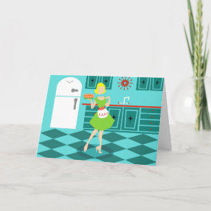 Customisable Retro Mother's Day Greeting Card