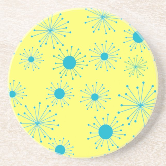 Customisable Retro Starbursts Coaster (Front)