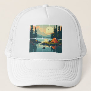 Customisable Retro Touch Grass Outdoors Typography Trucker Hat
