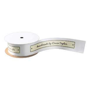 Customisable ribbon cut and sew labels satin ribbon