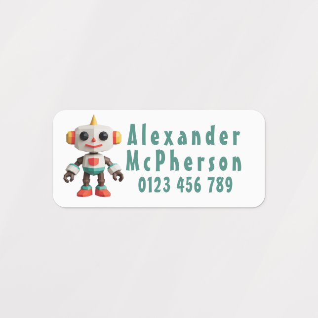 Customisable Robot Kids Clothing (Design 1)