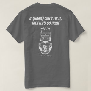 Customisable Robot T-Shirt (White Variant) 
