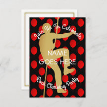 Customisable Rock Climbing Party Invitation