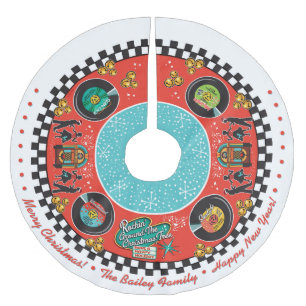 Customisable Rockin' Around Christmas Brushed Polyester Tree Skirt