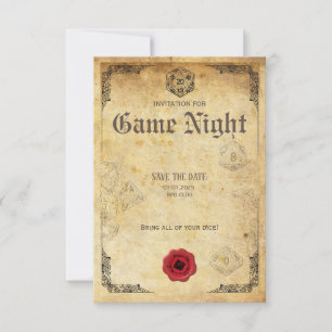 Customisable Roleplay Game Night Invitation