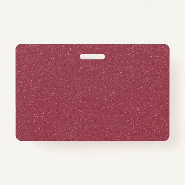 Customisable Rose Gold Glitter Badge ID Badge (Front)