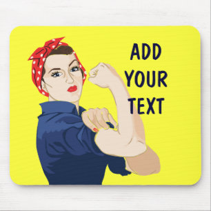 Customisable Rosie Riveter Mouse Pad