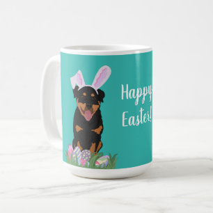 Customisable Rottweiler Easter  Coffee Mug