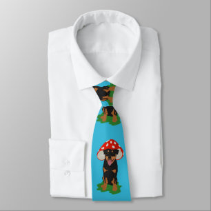 Customisable Rottweiler Mushroom Spring  Tie
