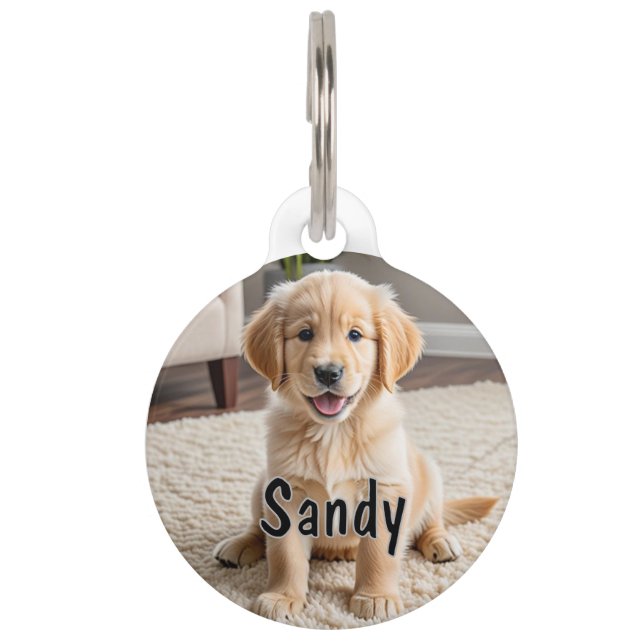 Customisable Round Pet Tag (Front)