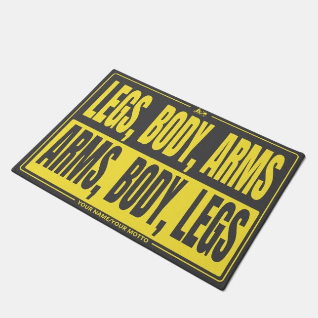 Customisable Rowing Technicus Fitness Entrance Doormat (Angled)
