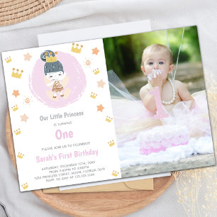 Customisable Royal Princess Party Invitations