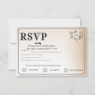 Customisable RSVP Card   Track Guest Attendance