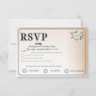 Customisable RSVP Card | Track Guest Attendance