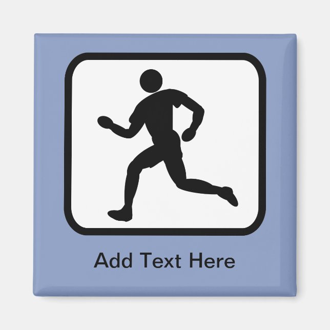 Customisable Runner Logo Magnet (Front)
