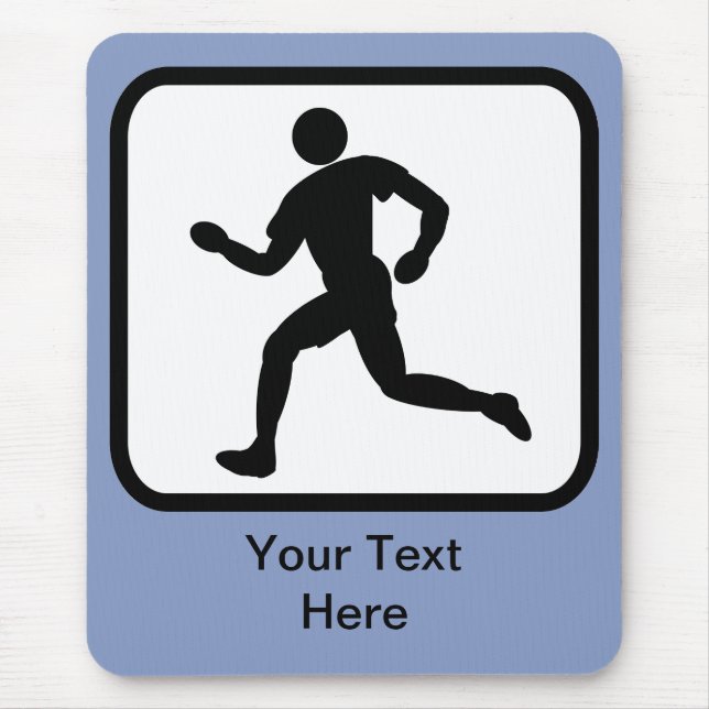 Customisable Runner Logo Mouse Pad (Front)