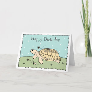 Customisable Russian Tortoise Card