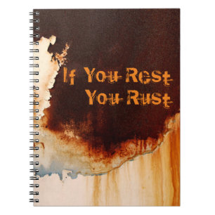Customisable Rust Art Cool Fun Unique Notebook