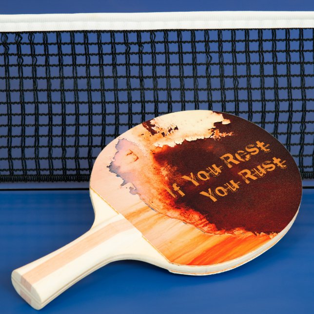 Customisable Rust Art Cool Fun Unique  Ping Pong Paddle (Insitu)