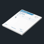 Customisable RX Pad for Doctors - Prescription Pad<br><div class="desc">Create professional prescriptions or fun gag gifts with this editable prescription notepad, perfect as a doctor gift, nurse gift, or pharmacy student present. Customise every detail like doctor's name, facility info, patient address, and date on this essential medical notepad. Ideal for real practitioners, medical office use, unique physician gifts, or...</div>