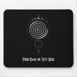 Customisable Sacred Geometry Spiral Mouse Pad
