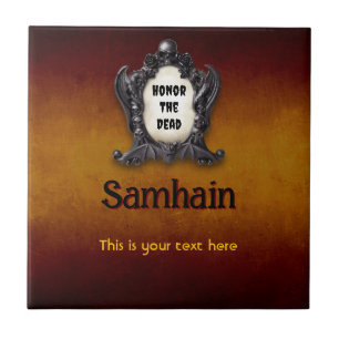 Customisable Samhain Ceramic Tile