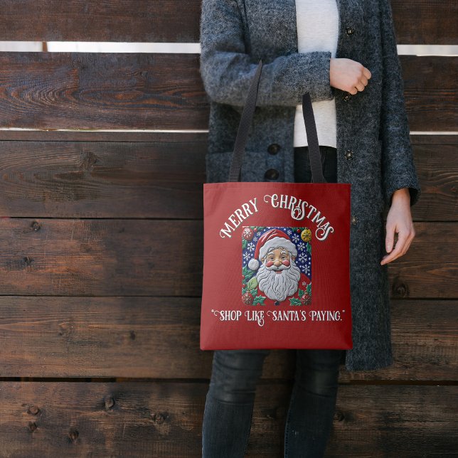 Customisable  Santa Jolly Ol Saint Nick Tote Bag (Creator Uploaded)