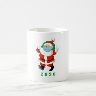 Customisable Santa wearing medical mask Coffee Mug