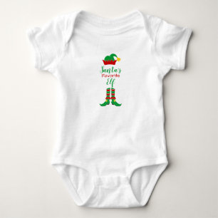 Customisable Santa's Elf Christmas Baby Bodysuit