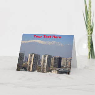 Customisable Santiago, Chile Card