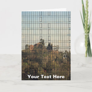Customisable Santiago, Chile reflection Card