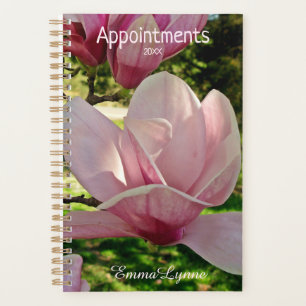 Customisable Saucer Magnolia Blossom Appointments  Planner