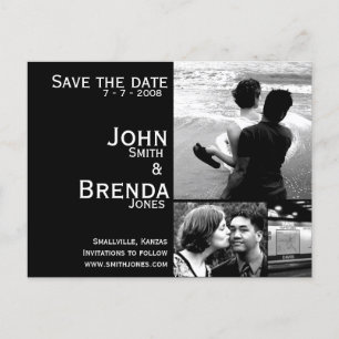 Customisable Save the Date Announcement Postcard
