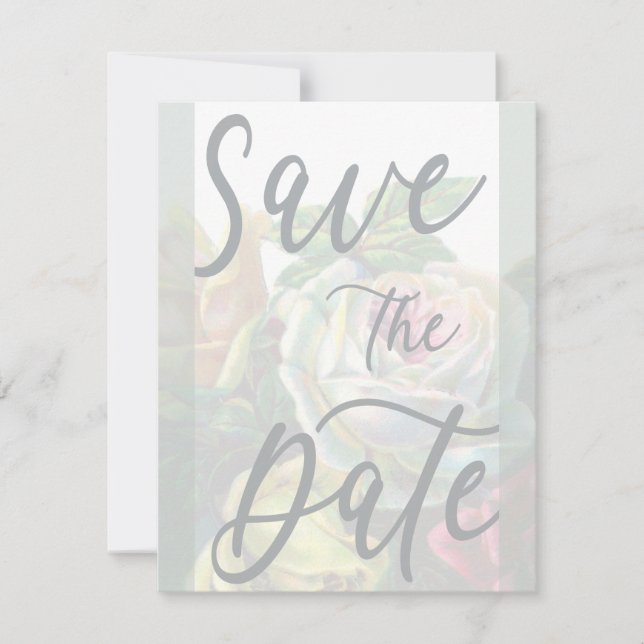 Customisable Save the Date Announcement Template (Front)