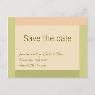 Customisable Save the Date : Authentic Announcement Postcard